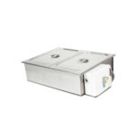 Baño María Drop In eléctrico 2 Contenedores 1/1 GN Oppici - A Pedido
