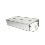 Baño María Calor Seco Drop In eléctrico 110cm 3 Contenedores GN 1/1 Oppici - A Pedido