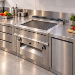 Oppici pg933gsg cocina comercial con parrilla integrada