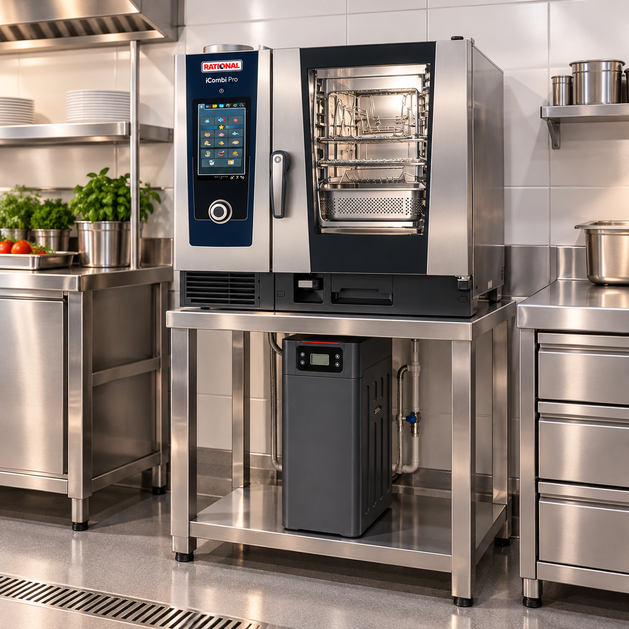 hcp06rxs horno Rational y descalcificador Horno combinado iCombi Pro XS 6GN 2/3 Eléctrico, Rational. - Imagen 1