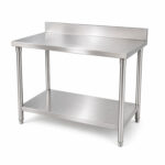 Mesón De Trabajo Mural 80cm Inox. Línea Rímini (requiere armado)