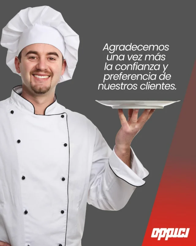 🌟 ¡Agradecemos a nuestros valiosos clientes!

En Oppici, estamos profundamente agradecidos por la confianza que han depositado en nosotros para equipar sus cocinas. 🥘

✨ Cada proyecto es una oportunidad para innovar y elevar los estándares de calidad en la gastronomía.

Gracias por ser parte de nuestra historia y permitirnos formar parte de la suya. Juntos, seguimos impulsando la creatividad y la excelencia en el arte culinario. 

¡Sigamos cocinando grandes cosas juntos! 👩‍🍳👨‍🍳

#Oppici #CocinasProfesionales #Gastronomía #Calidad #Innovación #Agradecimiento #calidadytecnología #ogburger #hotelmajadasdepirque