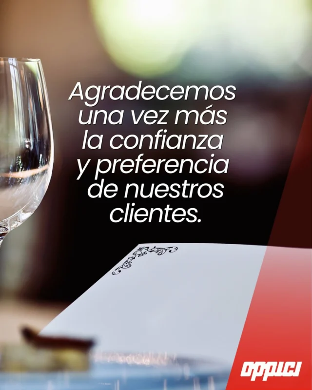 🌟 ¡Agradecemos a nuestros valiosos clientes!

En Oppici, estamos profundamente agradecidos por la confianza que han depositado en nosotros para equipar sus cocinas. 🥘

✨ Cada proyecto es una oportunidad para innovar y elevar los estándares de calidad en la gastronomía.

Gracias por ser parte de nuestra historia y permitirnos formar parte de la suya. Juntos, seguimos impulsando la creatividad y la excelencia en el arte culinario. 

¡Sigamos cocinando grandes cosas juntos! 👩‍🍳👨‍🍳

#Oppici #CocinasProfesionales #Gastronomía #Calidad #Innovación #Agradecimiento #calidadytecnología